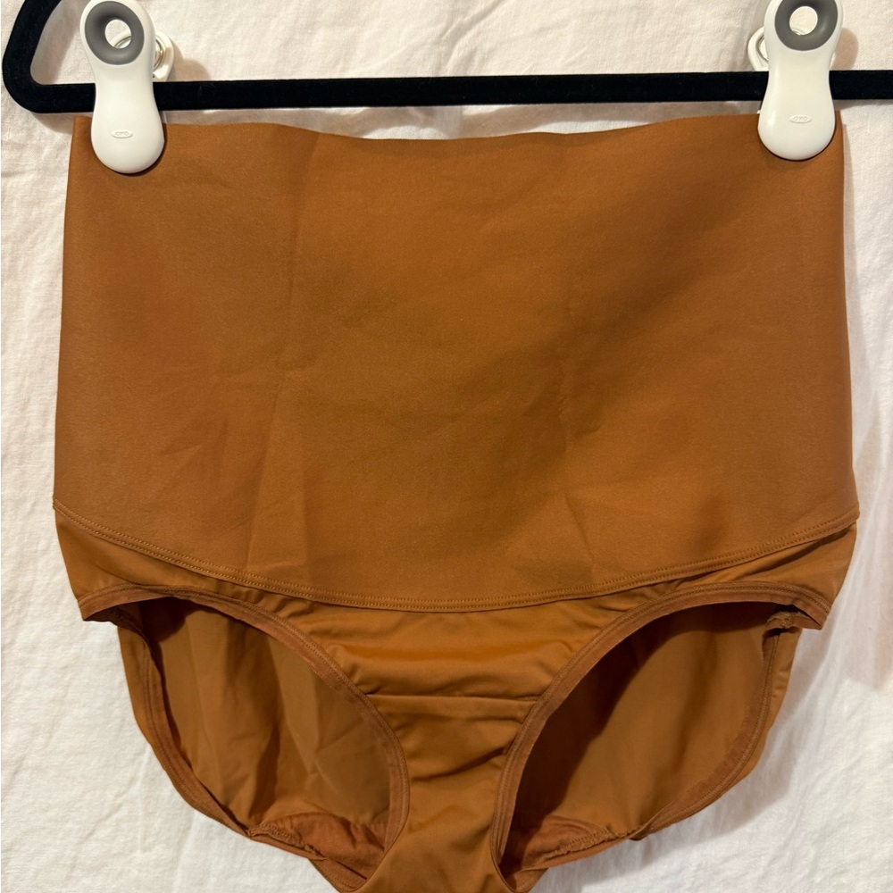 Cacique Totally Smooth High-Waist Brief Shapewear in Brown